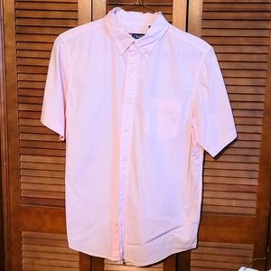 Men's L short sleeve button down shirt by Chaps